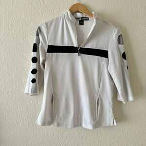 Jamie Sadock Athletic/Golf Top 1/4 zip 2/3 sleeve
